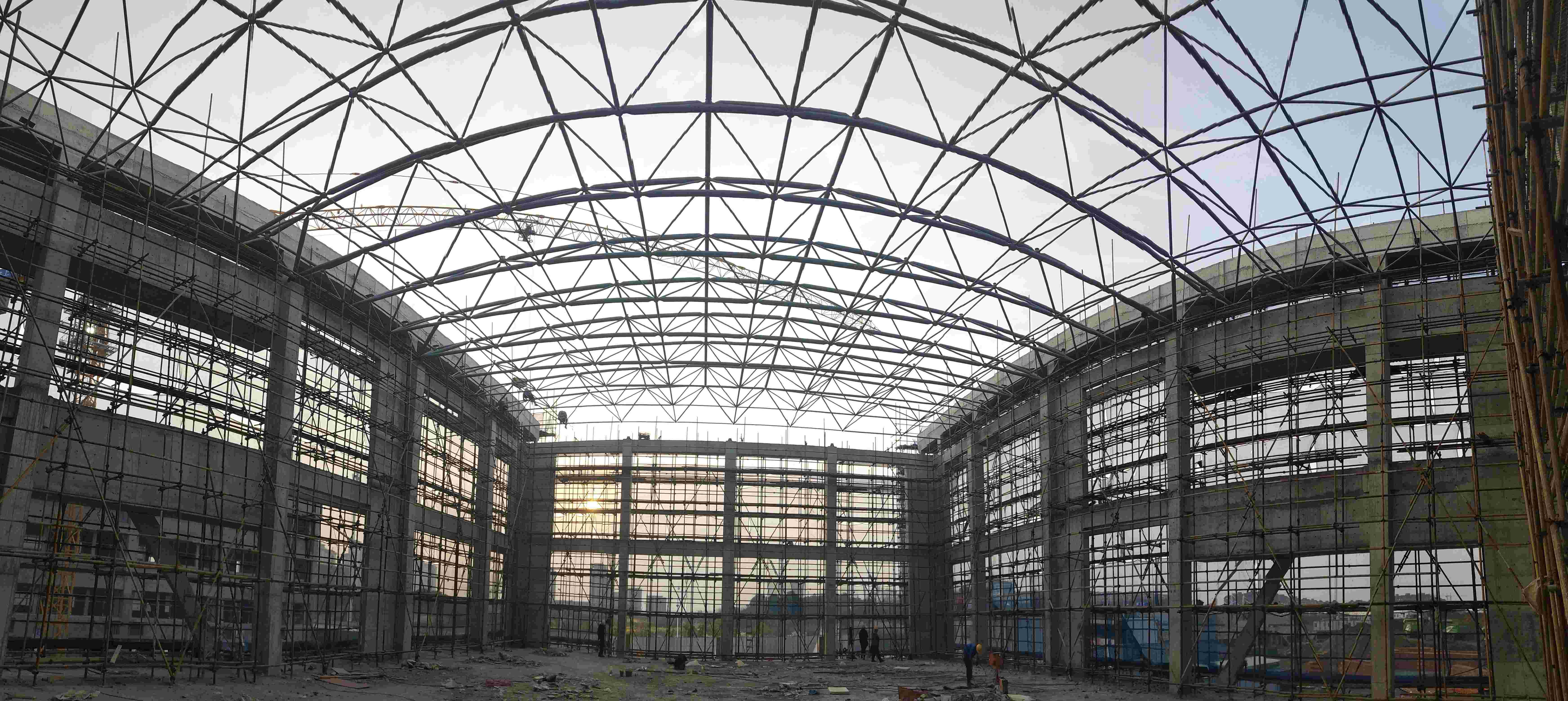 长沙某集团钢结构网架建筑